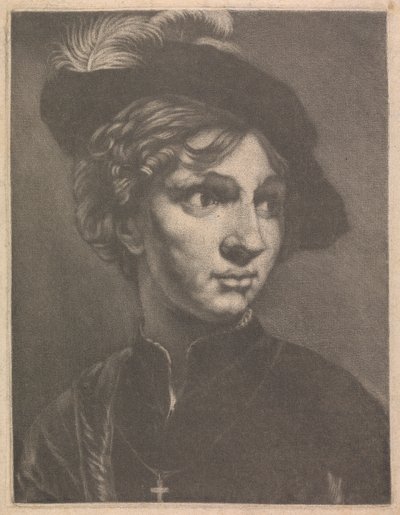 Portret van een Jonge Man door Prince Rupert