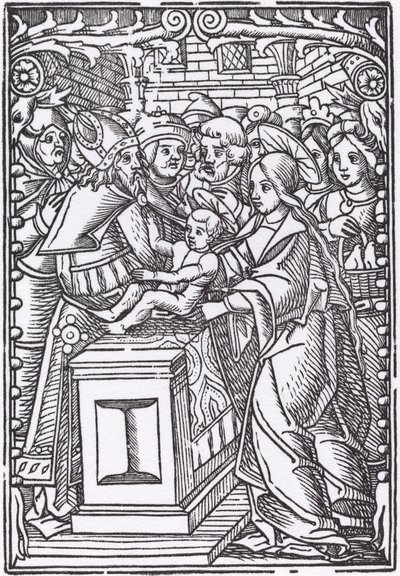 Presentatie in de Tempel door Probably French 16th Century