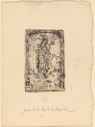 Madonna en Kind door Probably Netherlandish 15th Century