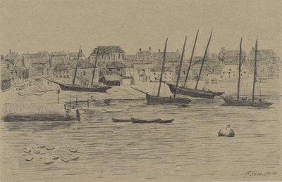 Vissersplaatsje St. Ives door Prosper Alphonse Isaac