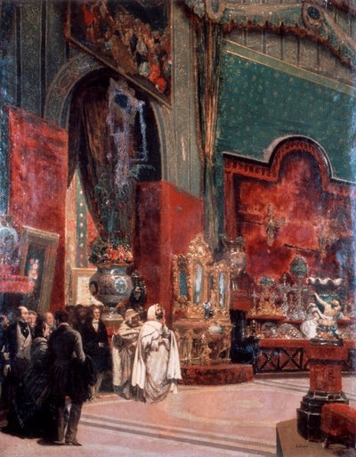Abd al-Kadir bezoekt de Exposition Universelle de Paris, 1855 door Prosper Lafaye or Lafait