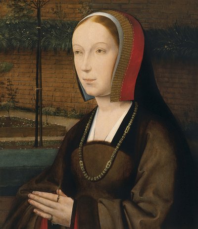 Portret van een Vrouwelijke Donateur door Provost