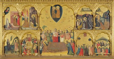 Polyptiek van de ontslaping van de Maagd door Pseudo Jacopino di Francesco