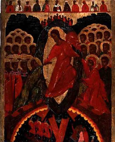 De afdaling in de hel door Pskov School