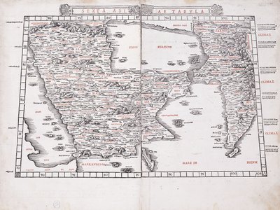 Sexta Asiae Tabula, 1511 door Ptolemy