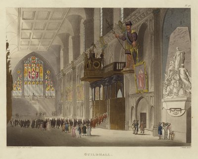 Gildehuis door Pugin and Rowlandson