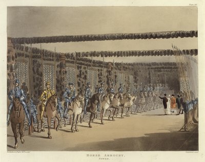 Paardenwapenrusting door Pugin and Rowlandson