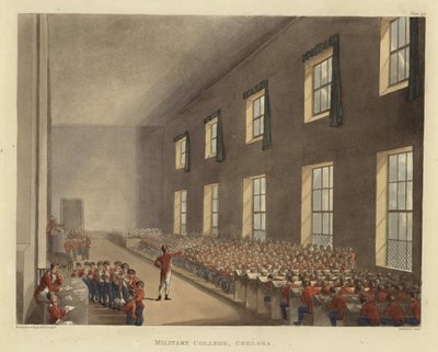 Militaire Academie door Pugin and Rowlandson