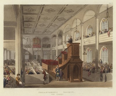 Filantropische samenleving door Pugin and Rowlandson