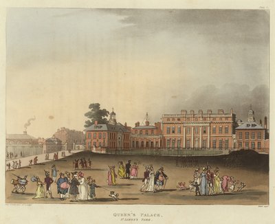 Paleis van de koningin door Pugin and Rowlandson