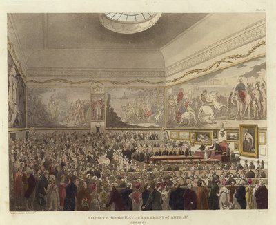 Genootschap ter aanmoediging van Kunsten door Pugin and Rowlandson