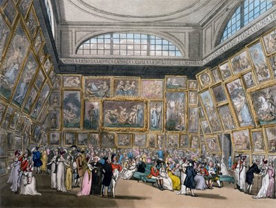 De Tentoonstellingszaal in Somerset House, Londen, Ackermann