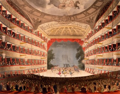Het operahuis, Londen, uit Ackermann