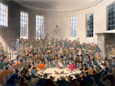 De Koninklijke Hanenkooi, Birdcage Walk, St James, illustratie uit 