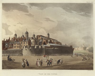 Uitzicht op de Toren door Pugin and Rowlandson