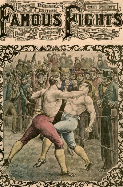 Gevecht tussen Dick Curtis en Jack Perkins, 1828 laat 19e of begin 20e eeuw door Pugnis