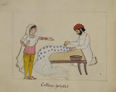 Een katoenprinter door Punjabi School