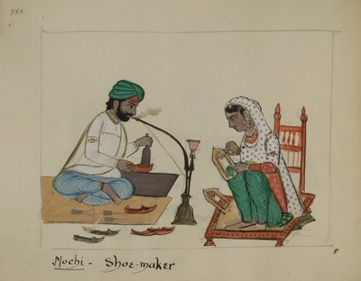 Een schoenmaker door Punjabi School