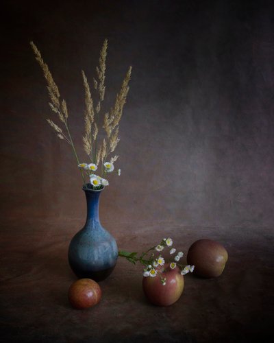 Herfstappels en vaas door Purple Bamboo