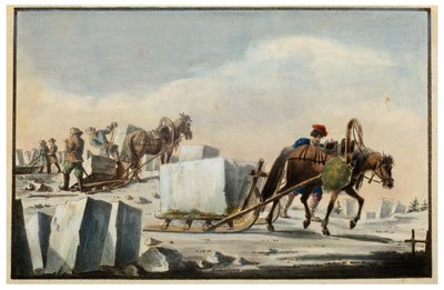 Ijs Splijten, 1825 door Pyotr Alexandrov