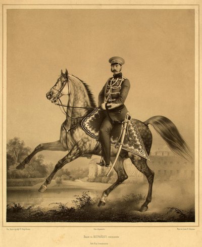 Portret van Keizer Alexander II 1818-1881, 1860s-1870s door Pyotr Fyodorovich Borel
