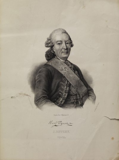 Portret van Ivan Ivanovich Betskoi 1704-1795 door Pyotr Fyodorovich Borel