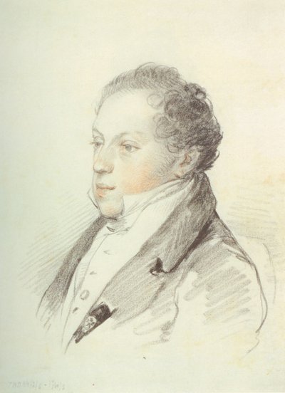 Portret van Aleksey Nikitich Peshchurov door Pyotr Fyodorovich Sokolov