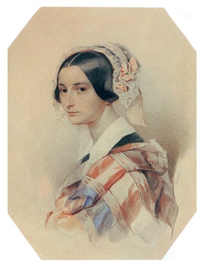 Alexandra Smirnoff née Rosset (Rossetti) door Pyotr Fyodorovich Sokolov