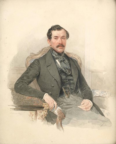 Portret van Maximiliaan de Beauharnais, 3e hertog van Leuchtenberg door Pyotr Fyodorovich Sokolov
