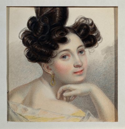 Portret van gravin Glafira de Balmen door Pyotr Fyodorovich Sokolov