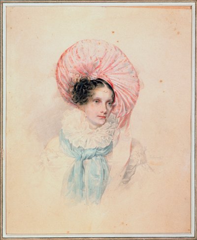 Portret van keizerin Alexandra Fjodorovna (Charlotte van Pruisen) door Pyotr Fyodorovich Sokolov