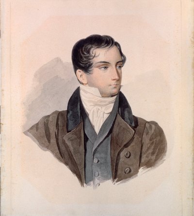 Portret van de dichter Dimitri Venevitinov door Pyotr Fyodorovich Sokolov