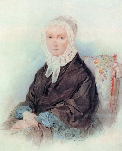 Portret van A. N. Venevitinova door Pyotr Fyodorovich Sokolov