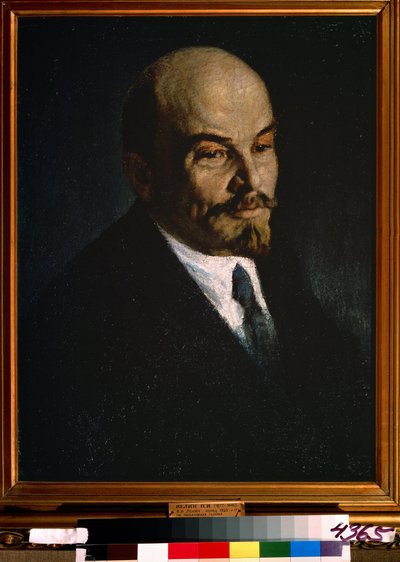 Portret van Vladimir Lenin door Pyotr Ivanovich Kelin