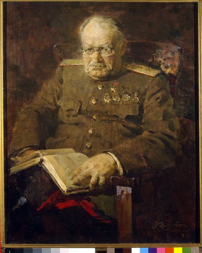 Portret van de neurochirurg en academicus Nikolai N. Bourdenko (1876-1946) door Pyotr Ivanovich Kotov