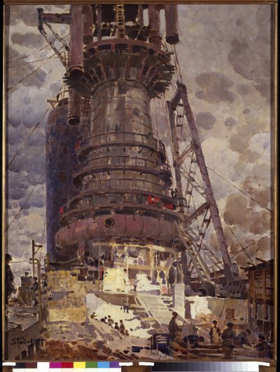 De Hoogoven nr. 1 in Kusnetsk, Centraal-Siberië door Pyotr Ivanovich Kotov