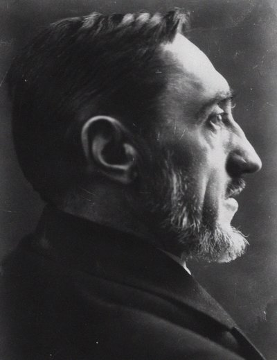 Portret van de schrijver Ivan Sergejevitsj Sjmeljov door Pyotr Ivanovich Shumov