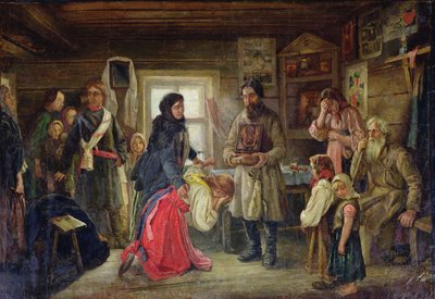 Voor het huwelijk, ca. 1900 door Pyotr Ivanovich Tselebrovski