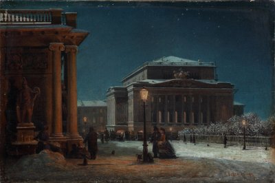 Het Alexandrinsky Theater in Sint-Petersburg door Pjotr ​​​​Petrowitsch Wereschtschagin