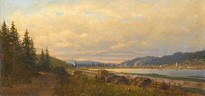 Uitzicht op Verkh-Neyvinsky, ca. 1877 door Pjotr ​​​​Petrowitsch Wereschtschagin