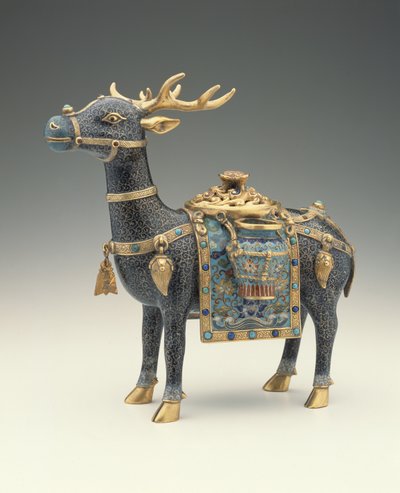 Een figuur van een hert door Qing Dynasty Chinese School