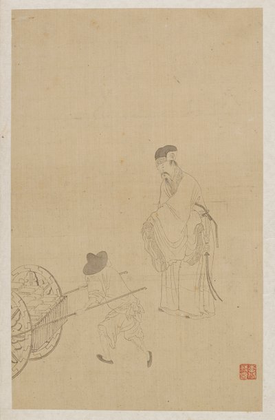 Figuren door Qing Dynasty Chinese School