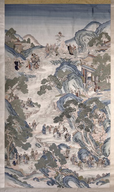 Verzamelingen van Groepen Onsterfelijken, c.1800 door Qing Dynasty Chinese School
