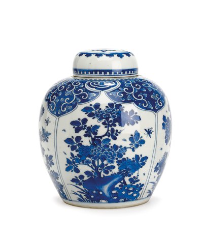 Gemberpot en deksel, Kangxi-periode, 1661-1722 door Qing Dynasty Chinese School