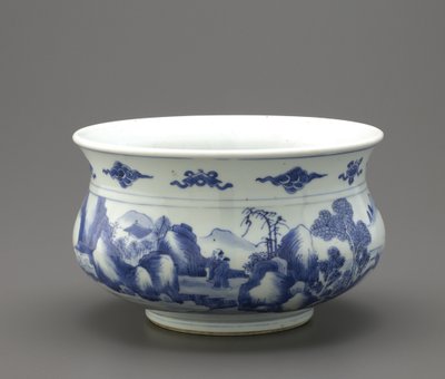 Wierookbrander, Jingdezhen, Jiangxi provincie door Qing Dynasty Chinese School