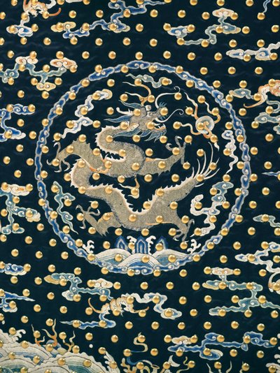 Zeldzaam ceremonieel uniform van een keizerlijke lijfwacht, Qianlong/Jiaqing periode door Qing Dynasty Chinese School