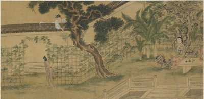 Scènes uit Het Verhaal van de Westelijke Vleugel, 18e-19e eeuw door Qing Dynasty Chinese School