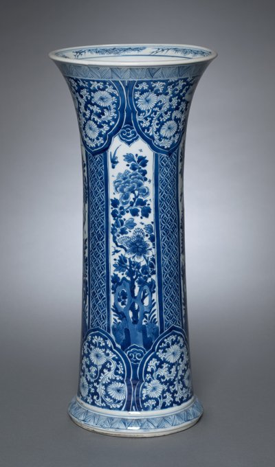 Vaas met deksel, 1662-1722 door Qing Dynasty Chinese School