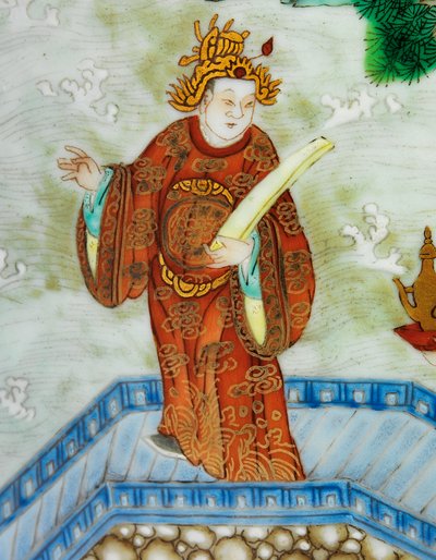 Een paar keizerlijke Famille Rose vazen door Qing Dynasty   Jiaqing Period Chinese School
