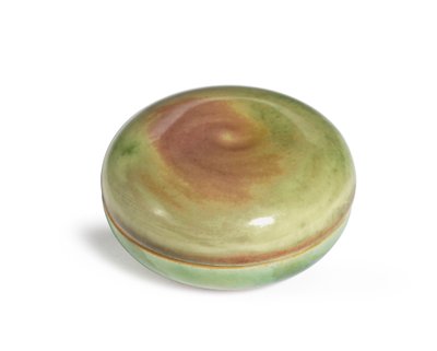 Zegel pasta doos en deksel, Yinse He door Qing Dynasty   Kangxi Period Chinese School